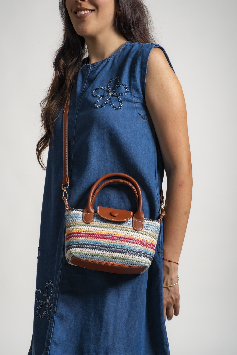 CARTERA VIOLETA - MULTICOLOR