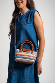 CARTERA VIOLETA - MULTICOLOR