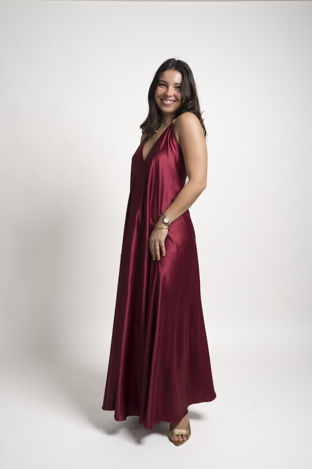 VESTIDO JESSICA - BORGOÑO