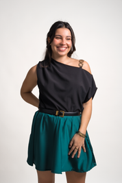 FALDA ALEXANDRA - VERDE ESMERALDA