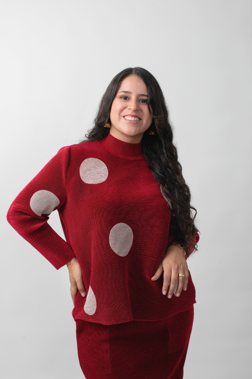 SWEATER LUNARES -ROJO
