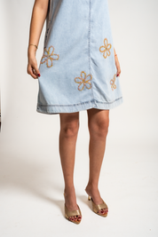 VESTIDO LIDIA - CELESTE