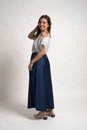 FALDA REBECA - AZUL ACERO