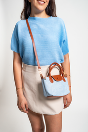 CARTERA VIOLETA - CELESTE