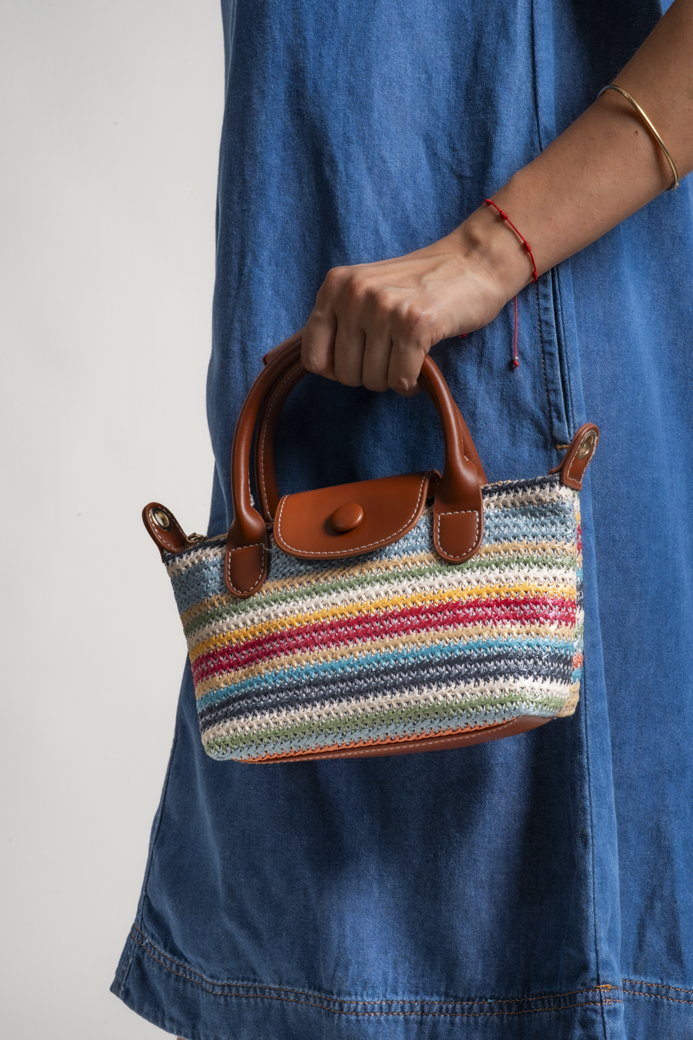 CARTERA VIOLETA - MULTICOLOR