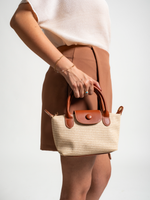 CARTERA VIOLETA - BEIGE - Thumbnail 1