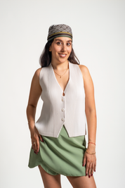 CHALECO CLARA - BEIGE