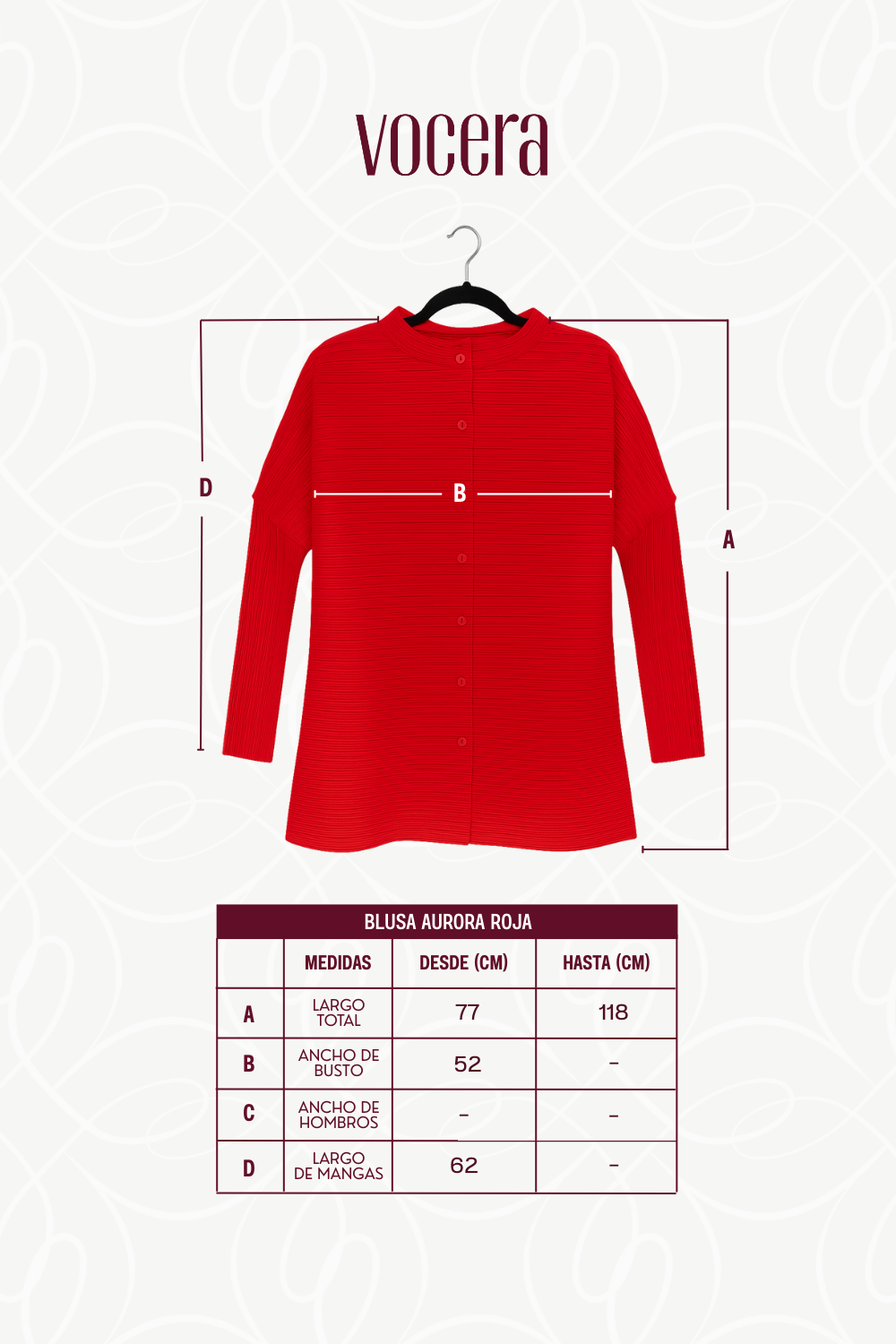 BLUSA AURORA - ROJA
