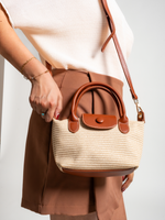 CARTERA VIOLETA - BEIGE - Thumbnail 2