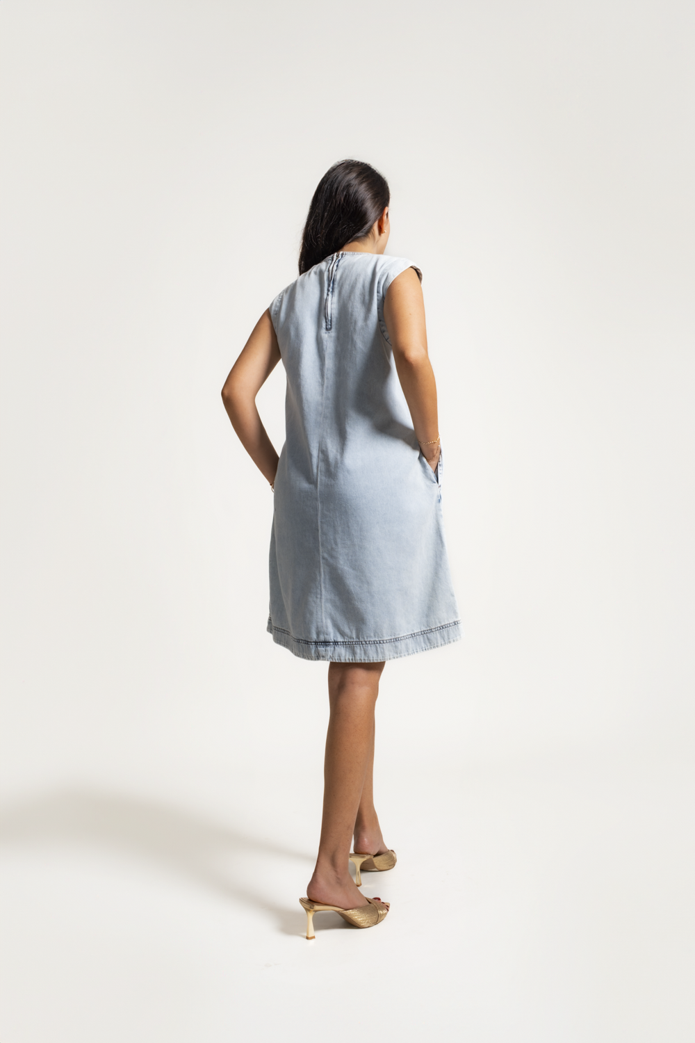 VESTIDO LIDIA - CELESTE