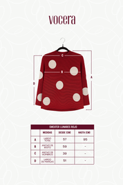 SWEATER LUNARES -ROJO
