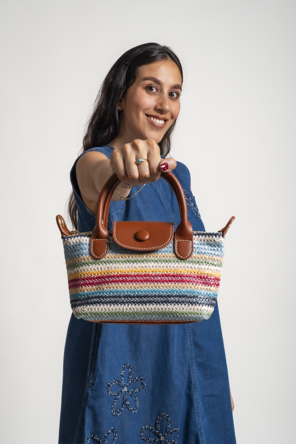 CARTERA VIOLETA - MULTICOLOR