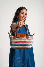 CARTERA VIOLETA - MULTICOLOR