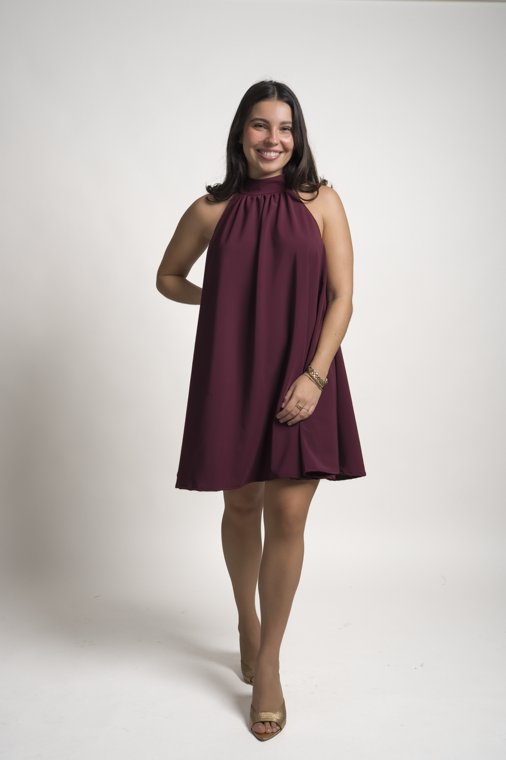 VESTIDO DANNA - BORGOÑO