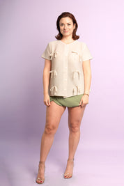 BLUSA LAZOS - BEIGE