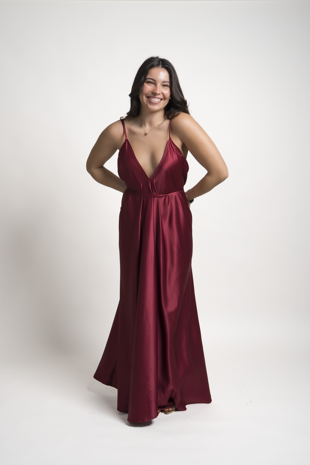 VESTIDO JESSICA - BORGOÑO