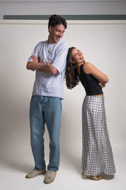 FALDA REBECA - POLKA DOTS BLANCO