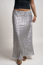 FALDA REBECA - POLKA DOTS BLANCO