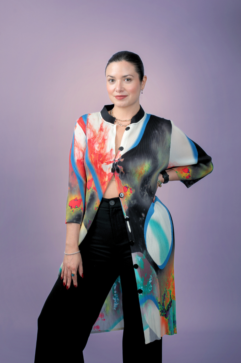 BLUSA LARGA VANIA - NEGRO