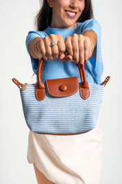 CARTERA VIOLETA - CELESTE