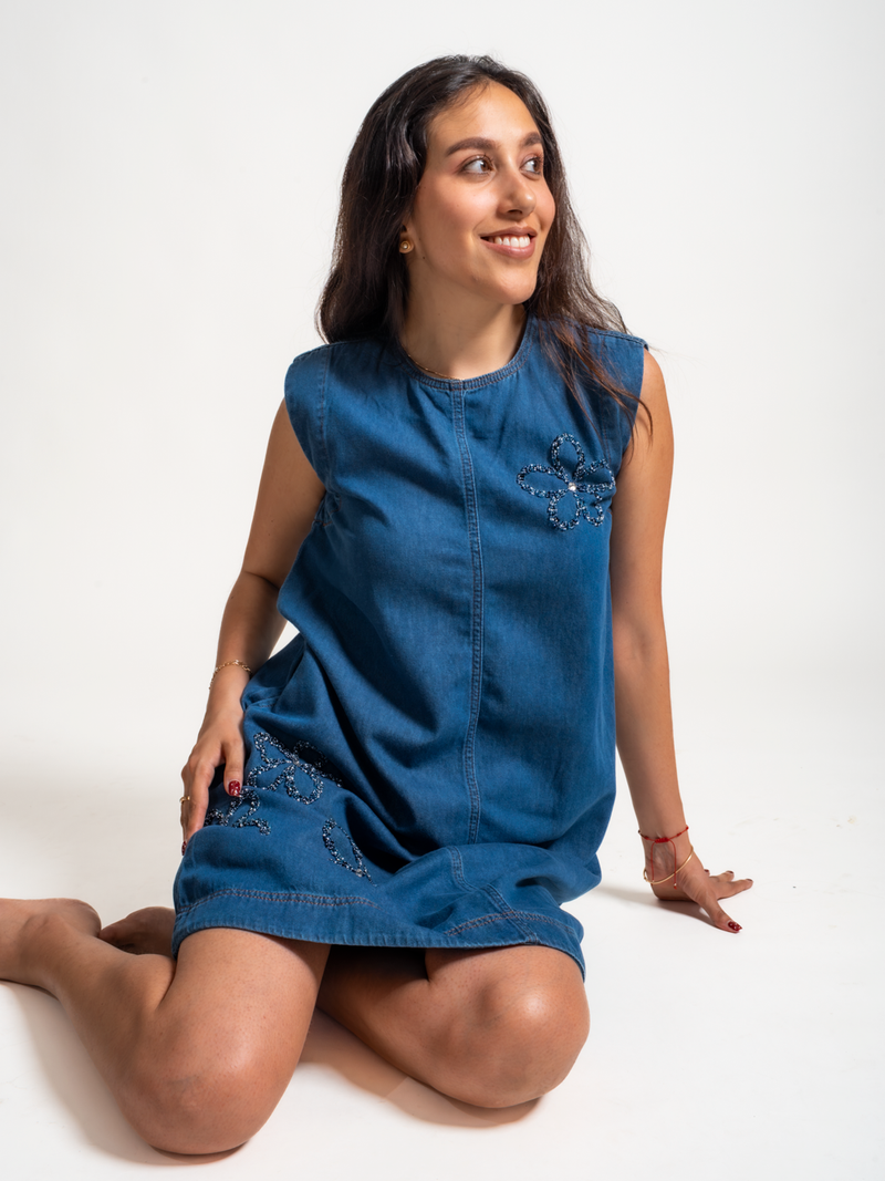VESTIDO LIDIA - AZUL - Image 4