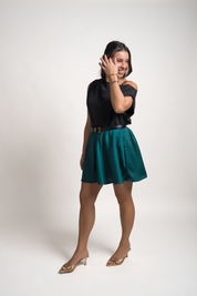 FALDA ALEXANDRA - VERDE ESMERALDA