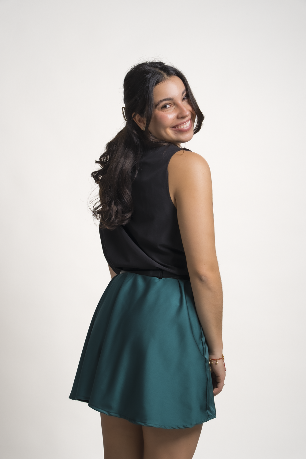 FALDA ALEXANDRA - VERDE ESMERALDA