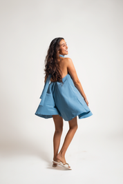 VESTIDO DANNA - AZUL ACERO