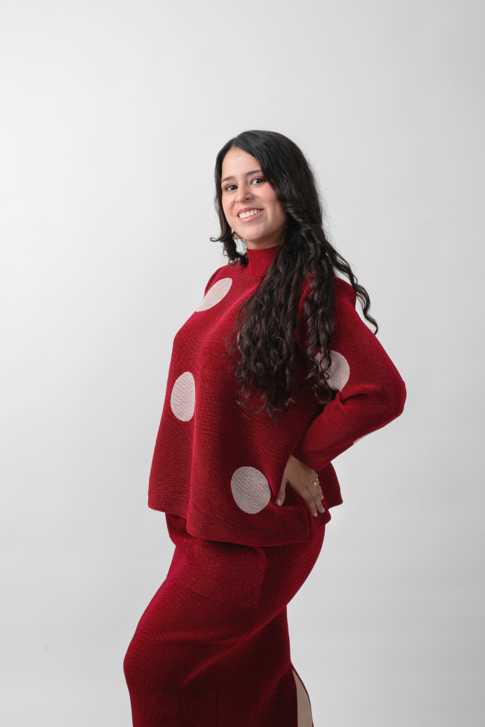 SWEATER LUNARES -ROJO