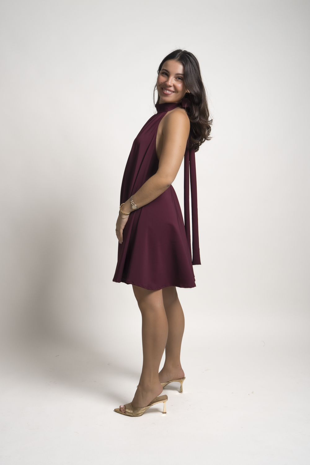 VESTIDO DANNA - BORGOÑO