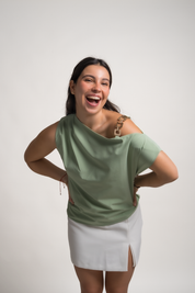 BLUSA ROXI - VERDE PISTACHO