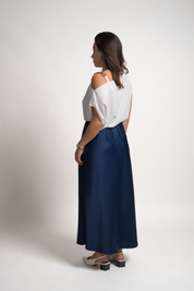 FALDA REBECA - AZUL ACERO