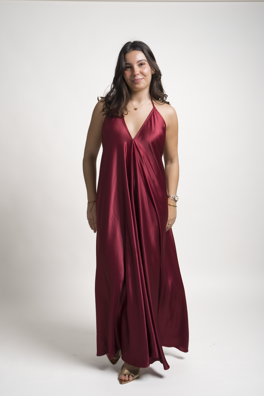 VESTIDO JESSICA - BORGOÑO