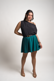 FALDA ALEXANDRA - VERDE ESMERALDA