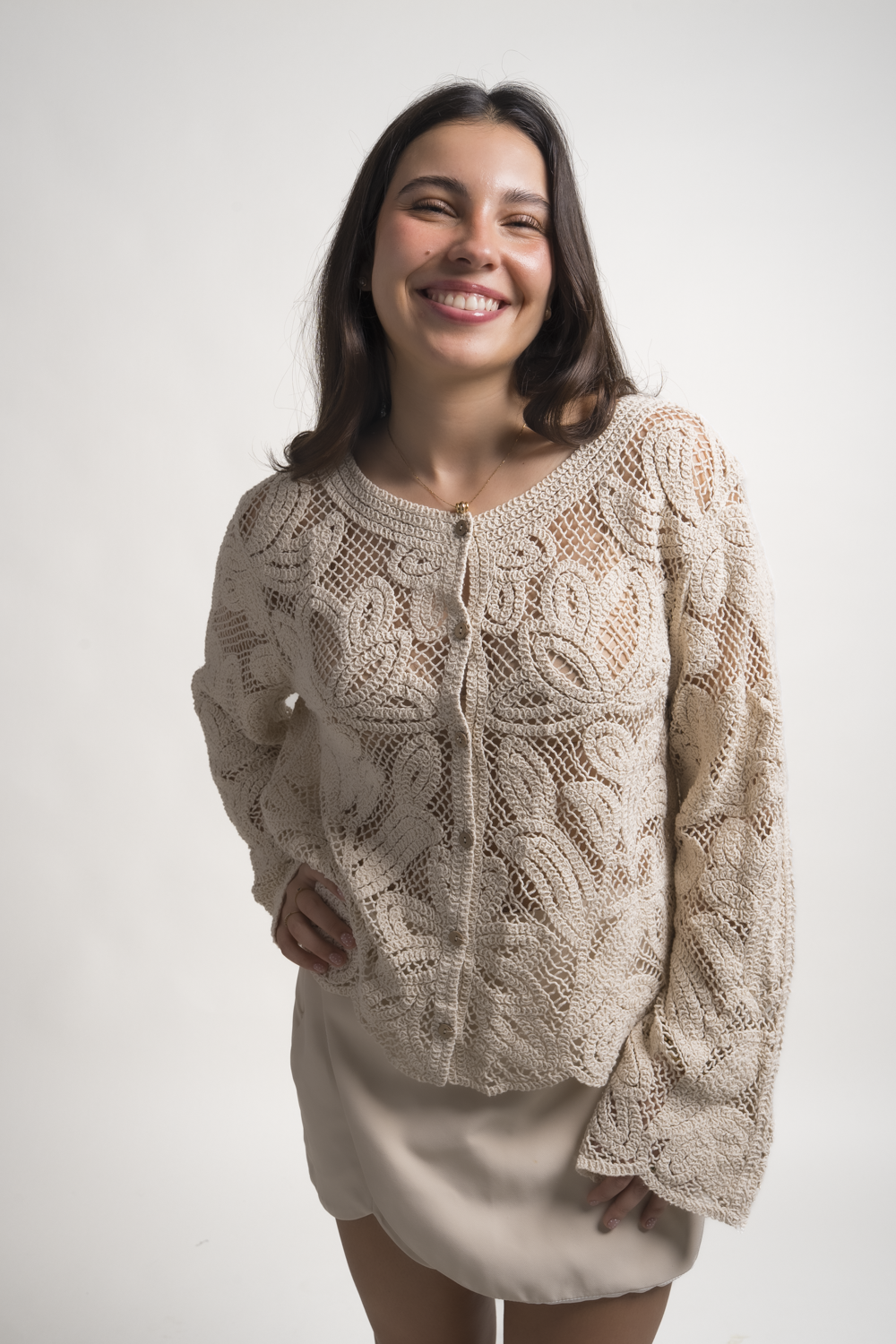 CHAQUETA EMILIA - BEIGE - Gallery 1