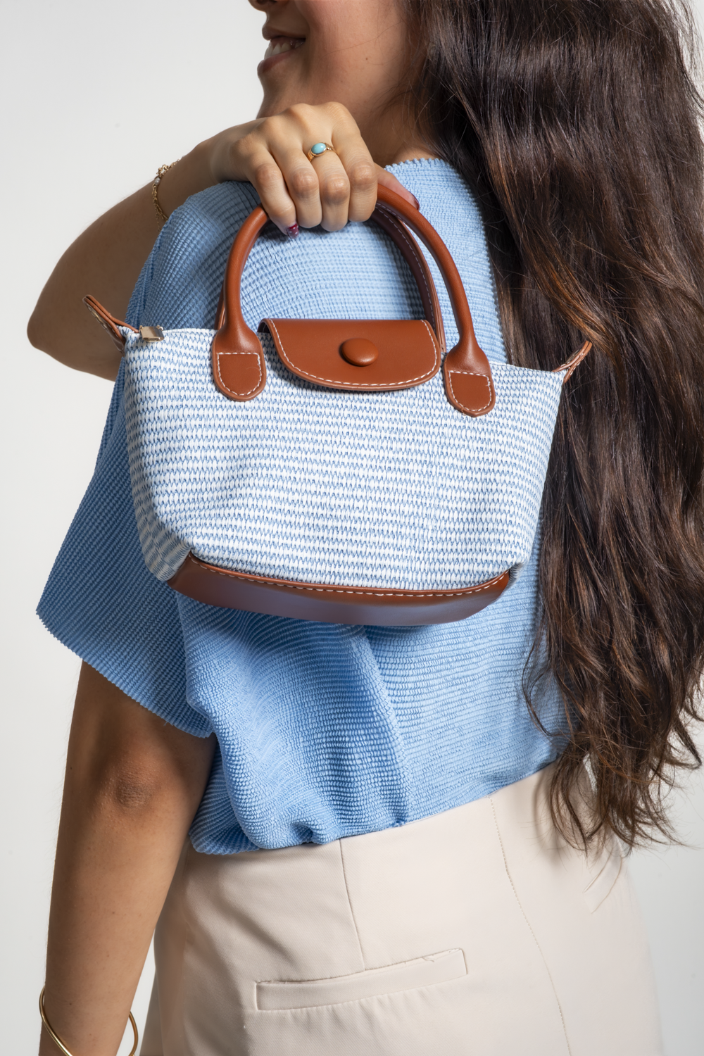 CARTERA VIOLETA - CELESTE