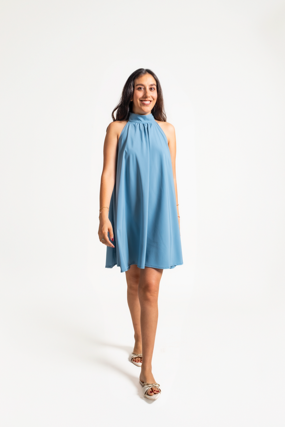 VESTIDO DANNA - AZUL ACERO