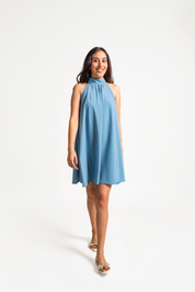 VESTIDO DANNA - AZUL ACERO