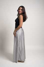 FALDA REBECA - POLKA DOTS BLANCO