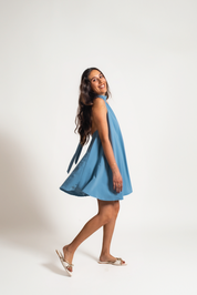 VESTIDO DANNA - AZUL ACERO