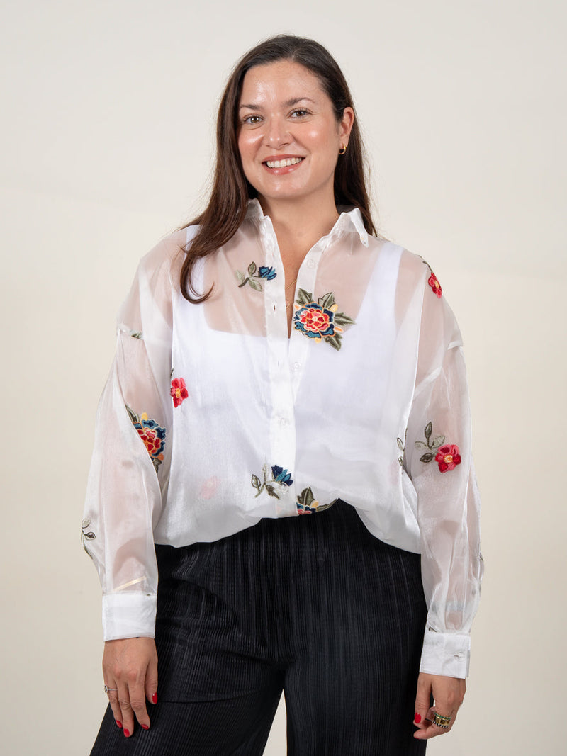 BLUSA FLORA - BLANCO - Image 7