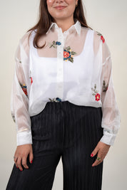 BLUSA FLORA - BLANCO