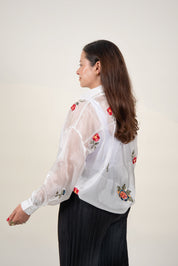 BLUSA FLORA - BLANCO