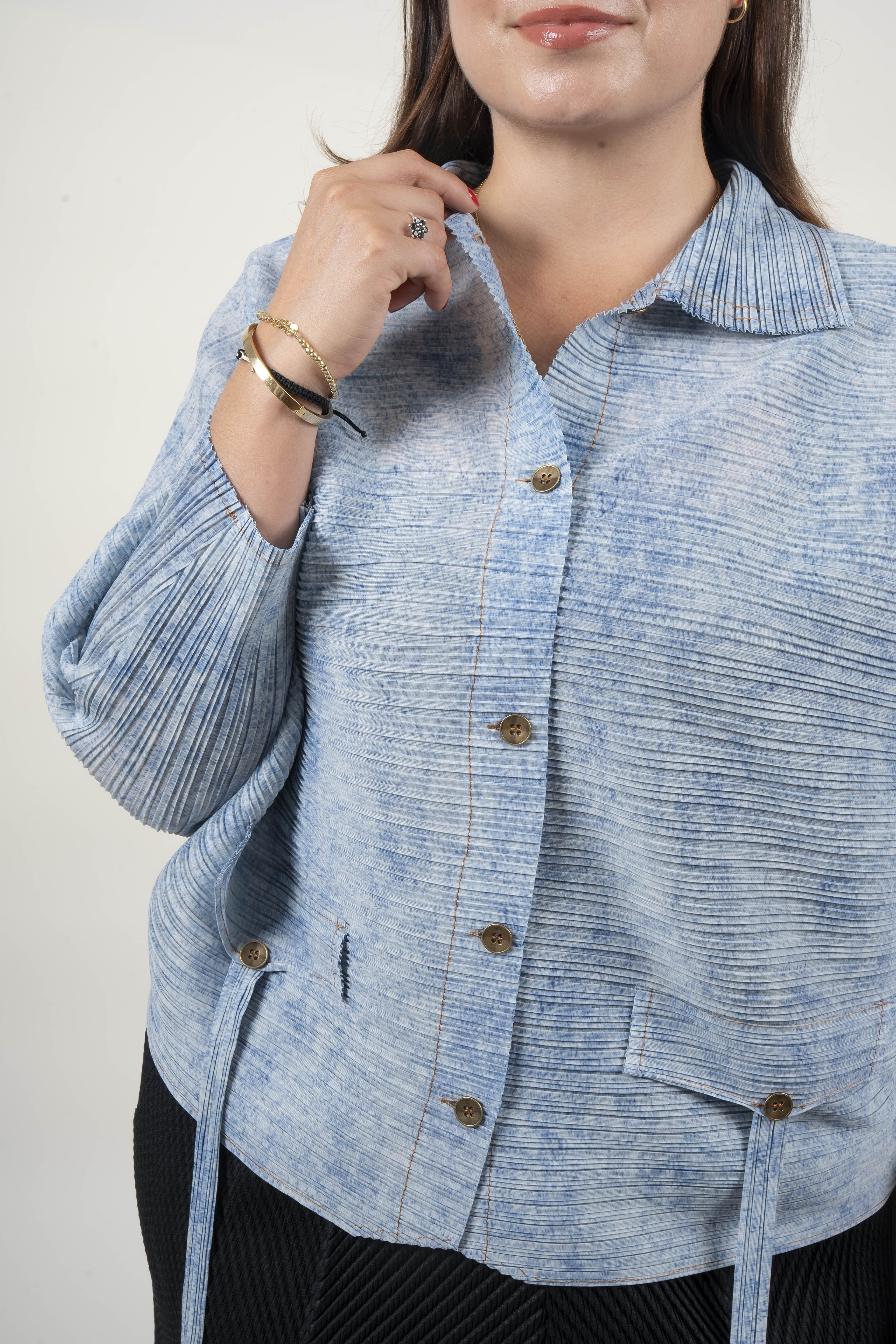 CHAQUETA MAR - CELESTE - Gallery 4