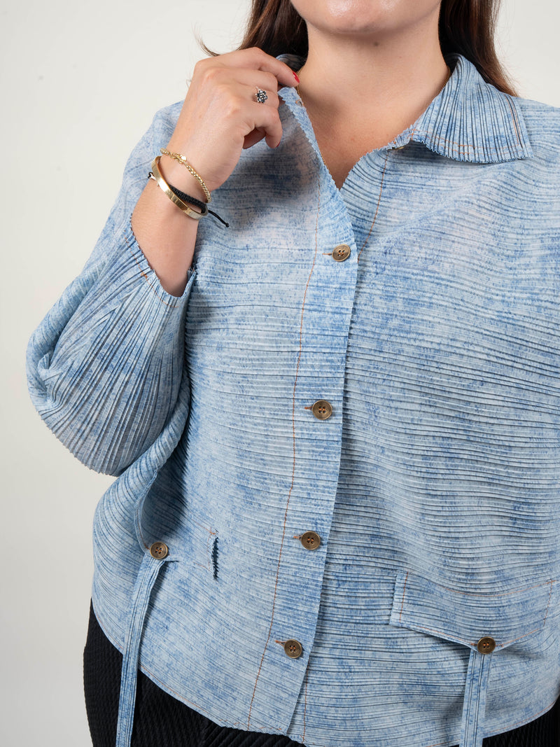 CHAQUETA MAR - CELESTE - Image 4