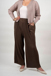 PANTALON LILY - MARRON