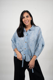 CHAQUETA MAR - CELESTE