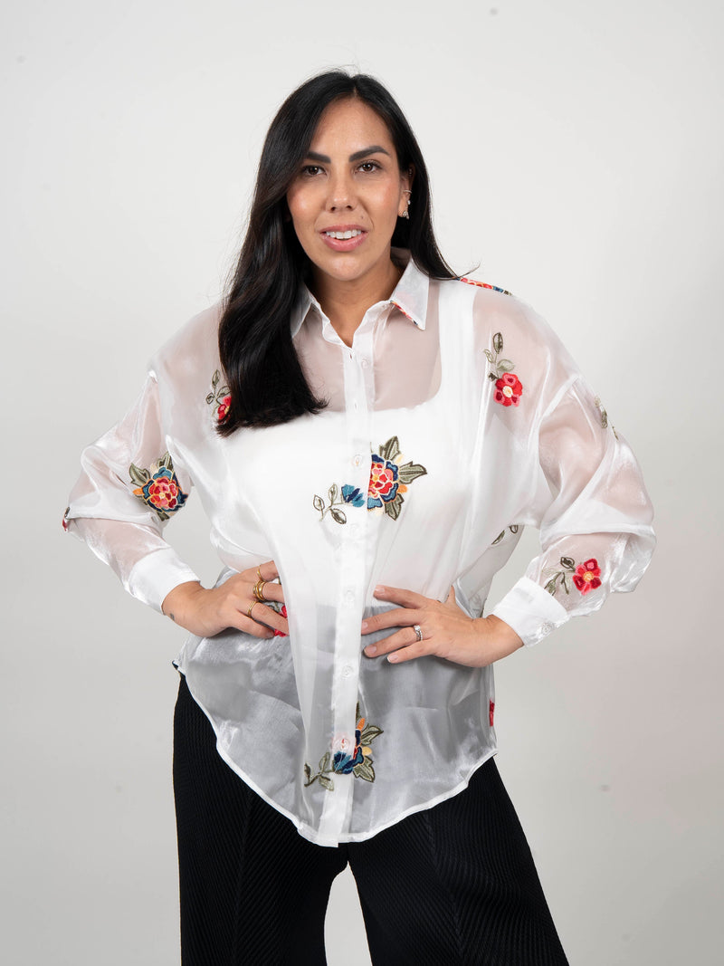 BLUSA FLORA - BLANCO - Image 6