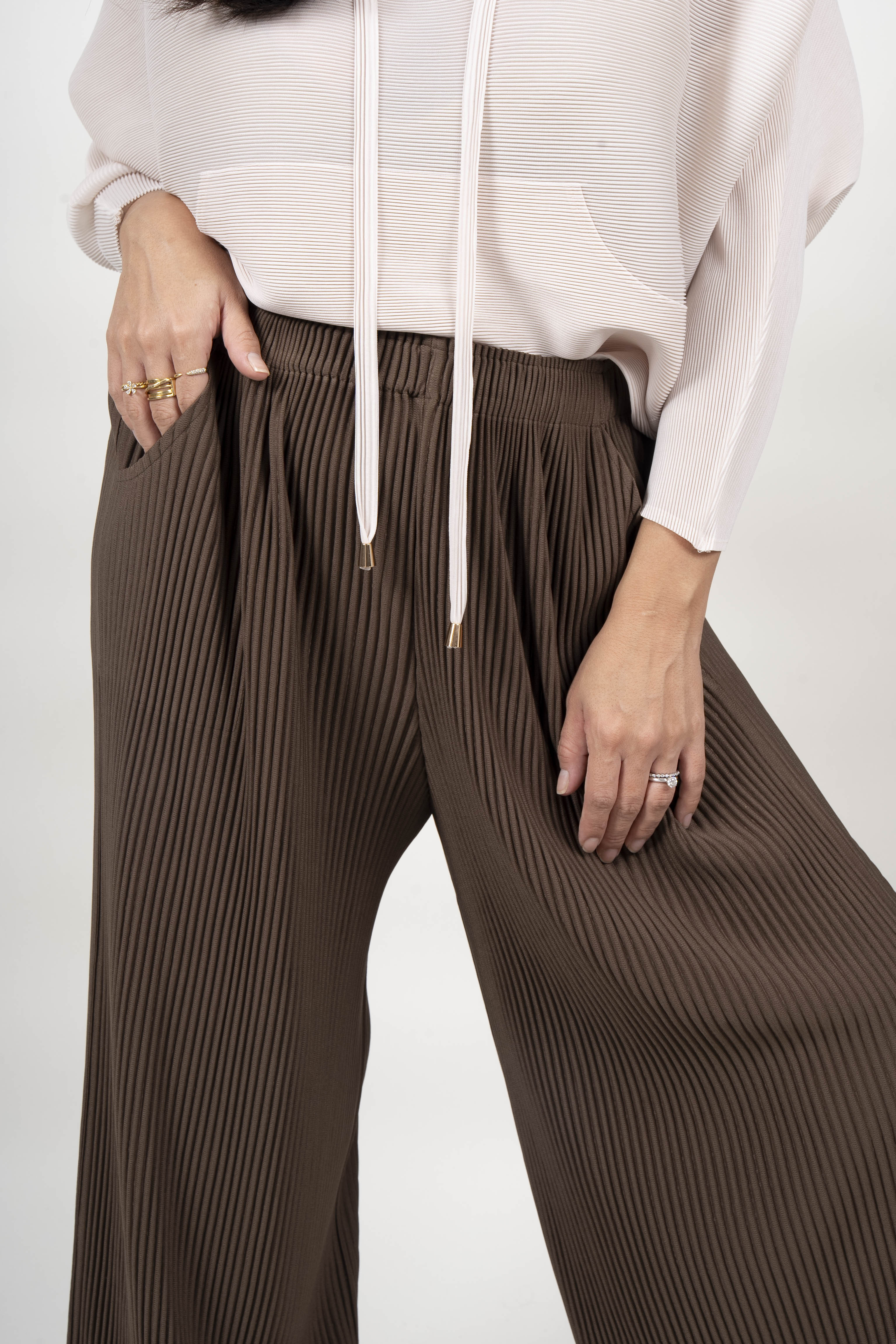 PANTALON LILY - MARRON - Gallery 2