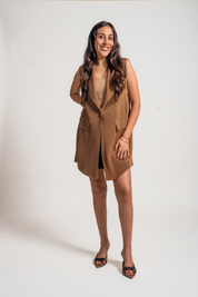 CHALECO MOANA - MARRON